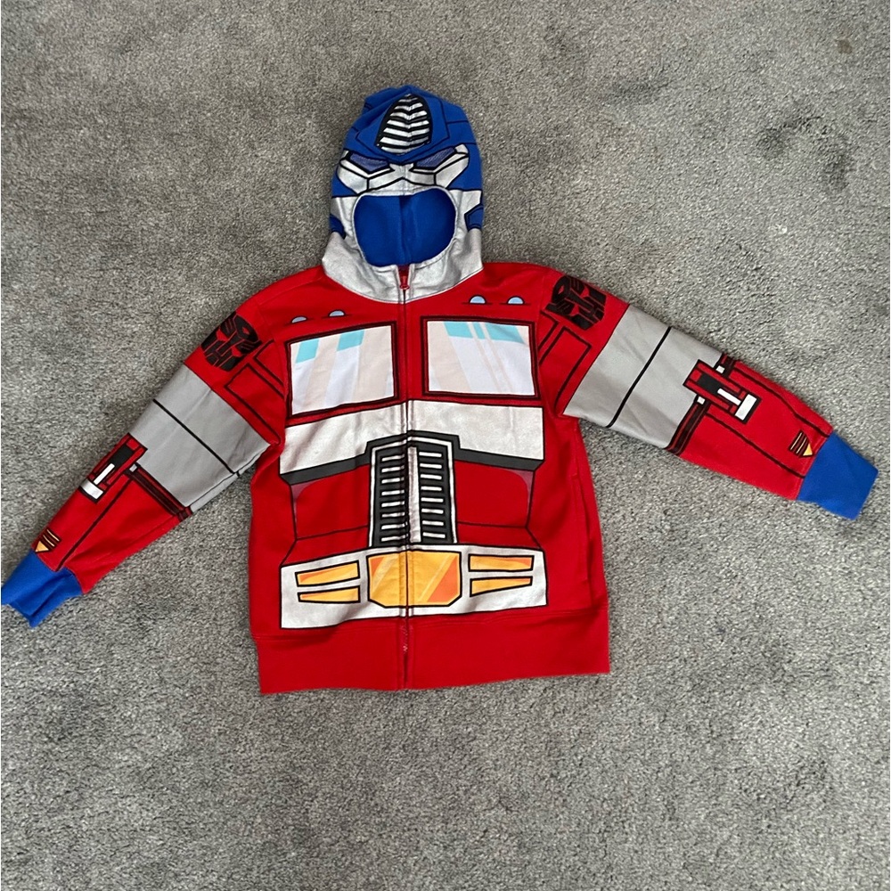Transformers Boys' Optimus Prime Character Hoodie toddlers 4
